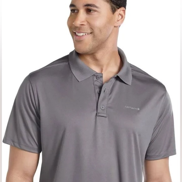 Carhartt Other - Carhartt Mn’s Sz Small Force Sun Defender Rlxed Fit Lghtwght SSlve Polo in Steel